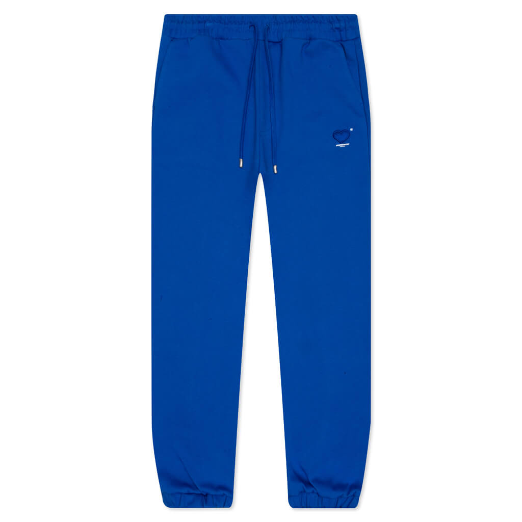 Twin Heart Logo Sweatpants - Blue