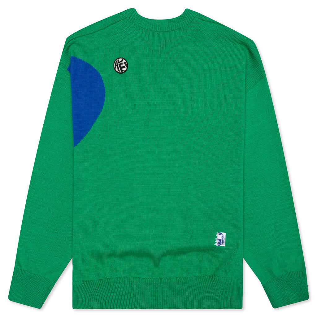 Twin Heart Logo Knit - Green