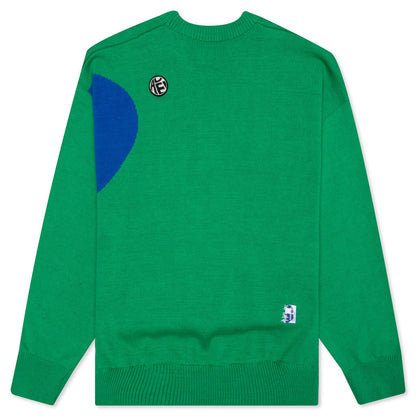 Twin Heart Logo Knit - Green