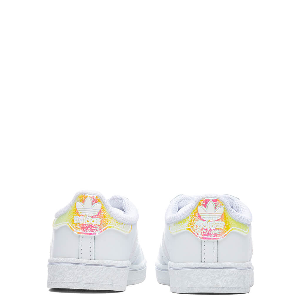 Toddler Superstar - Cloud White/Iridescent Stripe