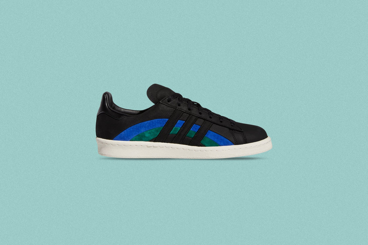 Adidas Originals x Book Works Campus 80 - Core Black/Bold Blue/Collegiate Green