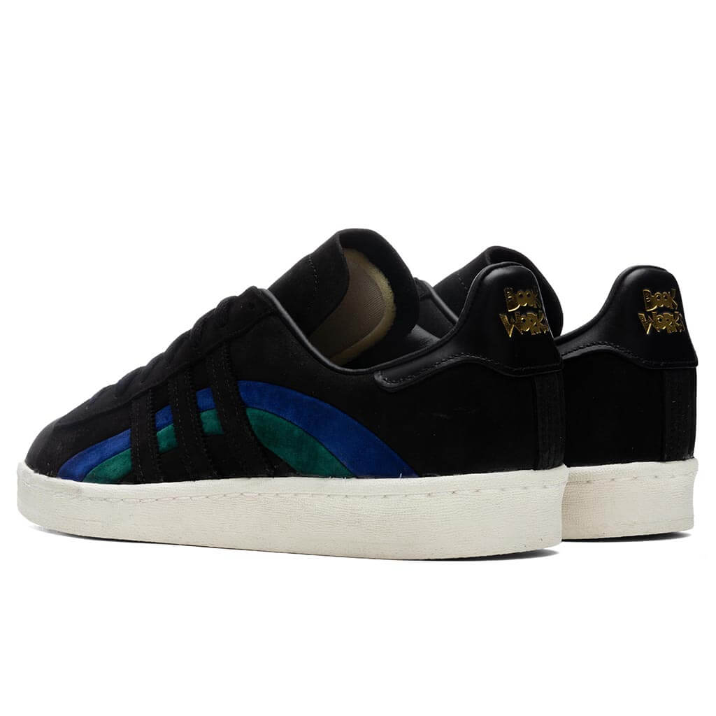Adidas Originals x Book Works Campus 80 - Core Black/Bold Blue/Collegiate Green