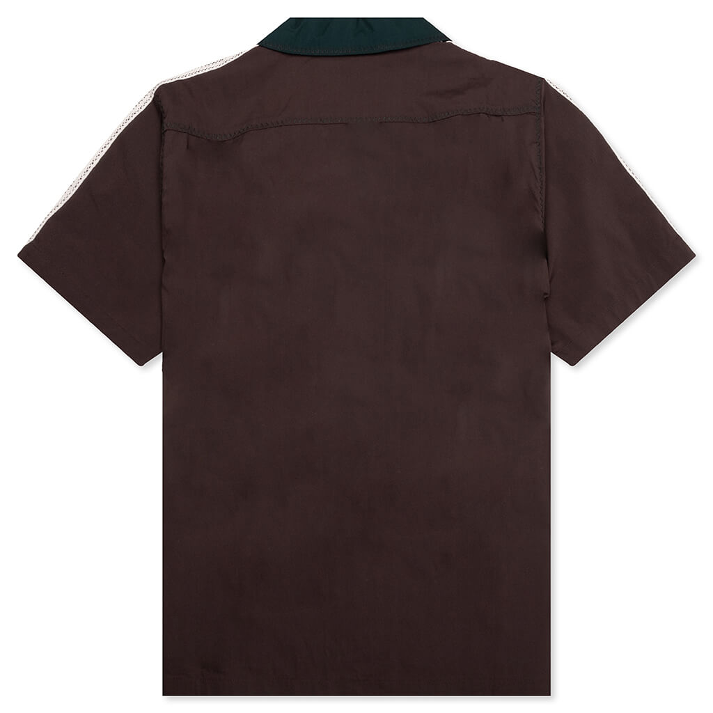 Adidas Originals x CLOT Bowling Shirt by Edison Chen - Dark Brown