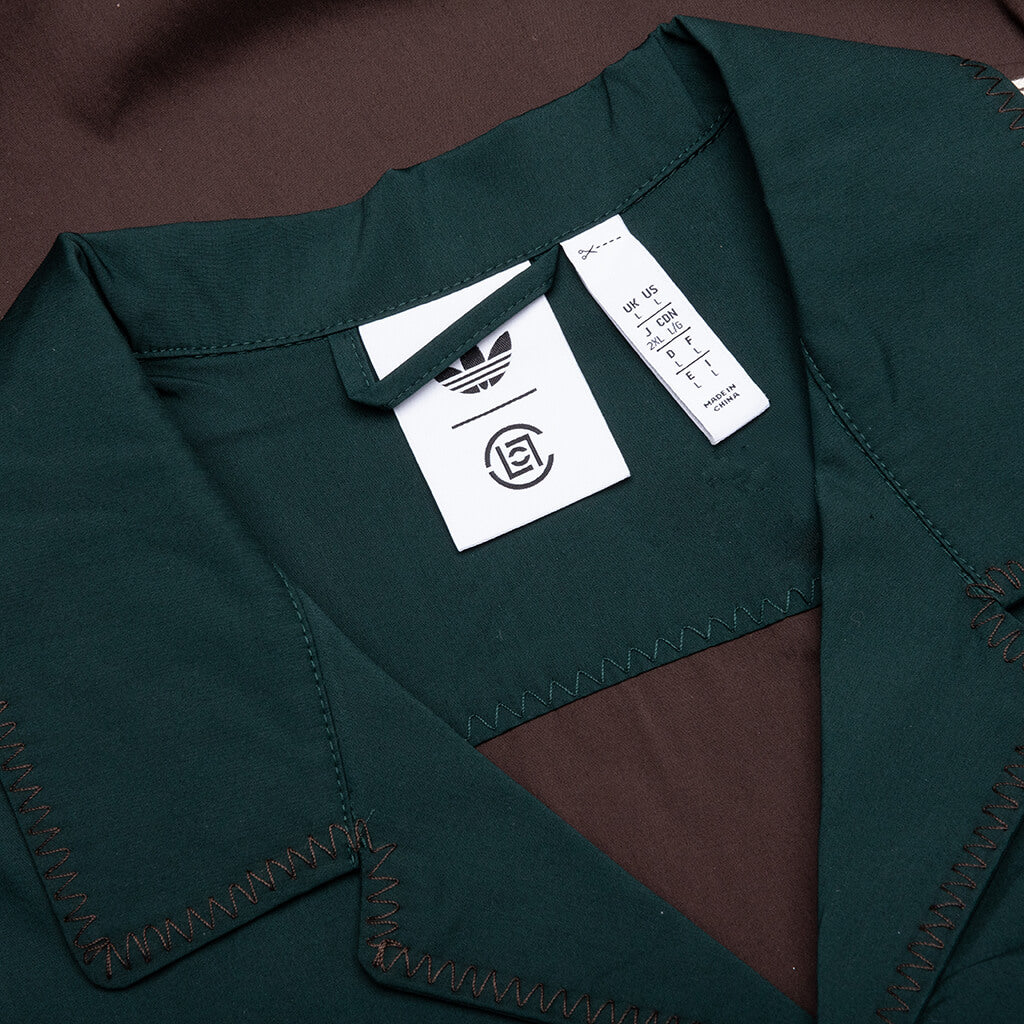 Adidas Originals x CLOT Bowling Shirt by Edison Chen - Dark Brown