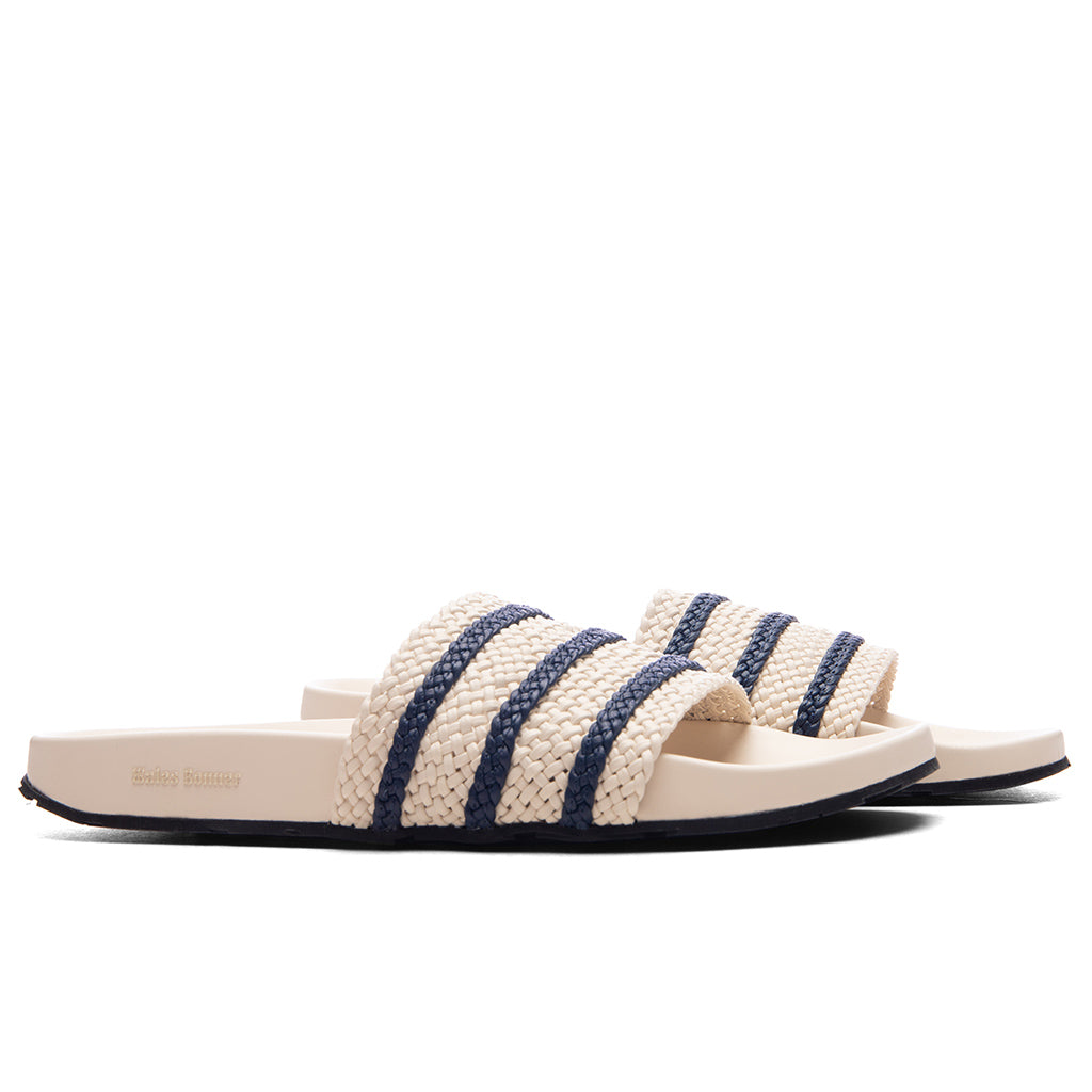 Adidas Originals x Wales Bonner Adilette - Wonder White/Night Indigo
