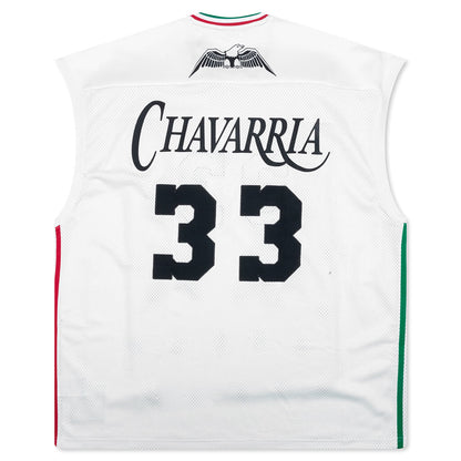 Adidas Originals x Willy Chavarria Basketball Jersey - Off White/Black