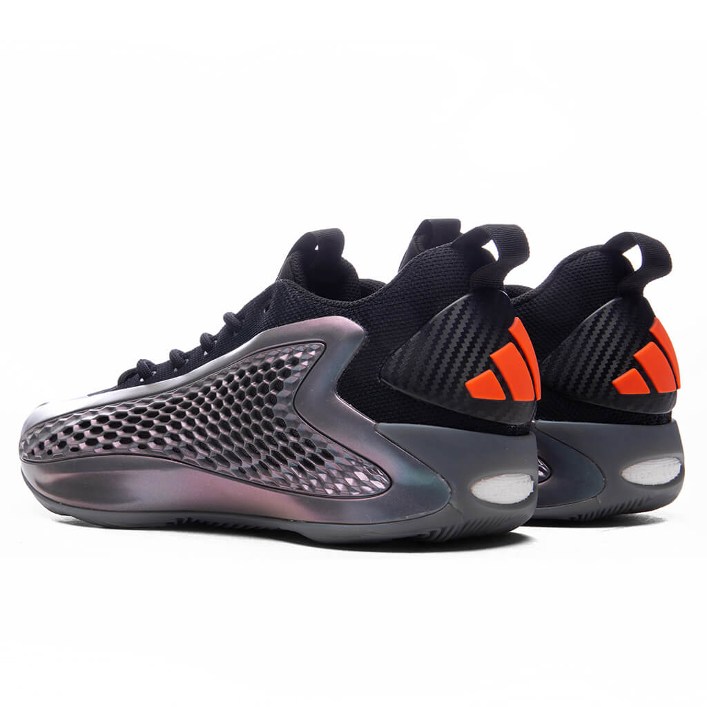 Adidas x Anthony Edwards 1 Low - Iron Metallic/Core Black/Solid Orange