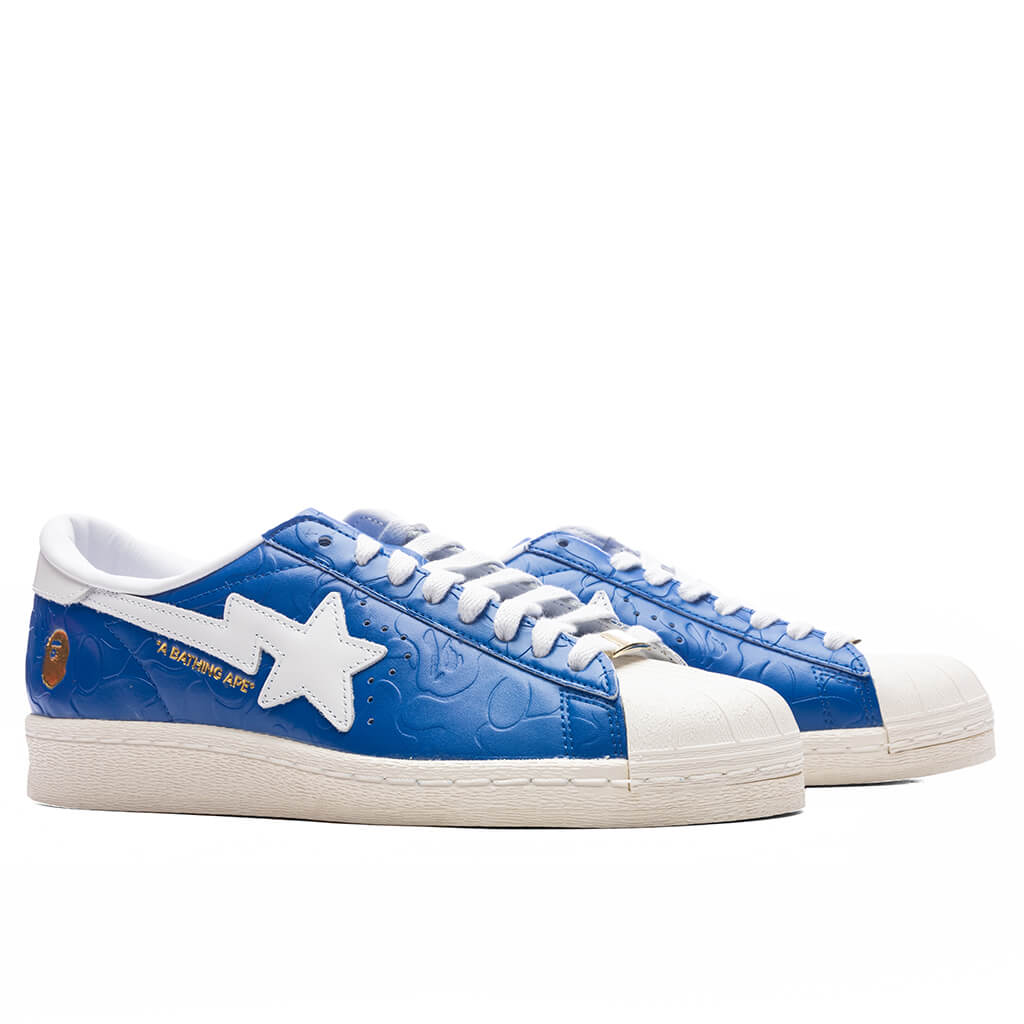 Adidas x BAPE Superstar - Blue/Cloud White/Off White