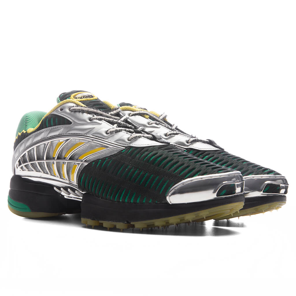 Adidas x Brain Dead Climacool 2 - Core Black/Impact Yellow/Silver Metallic