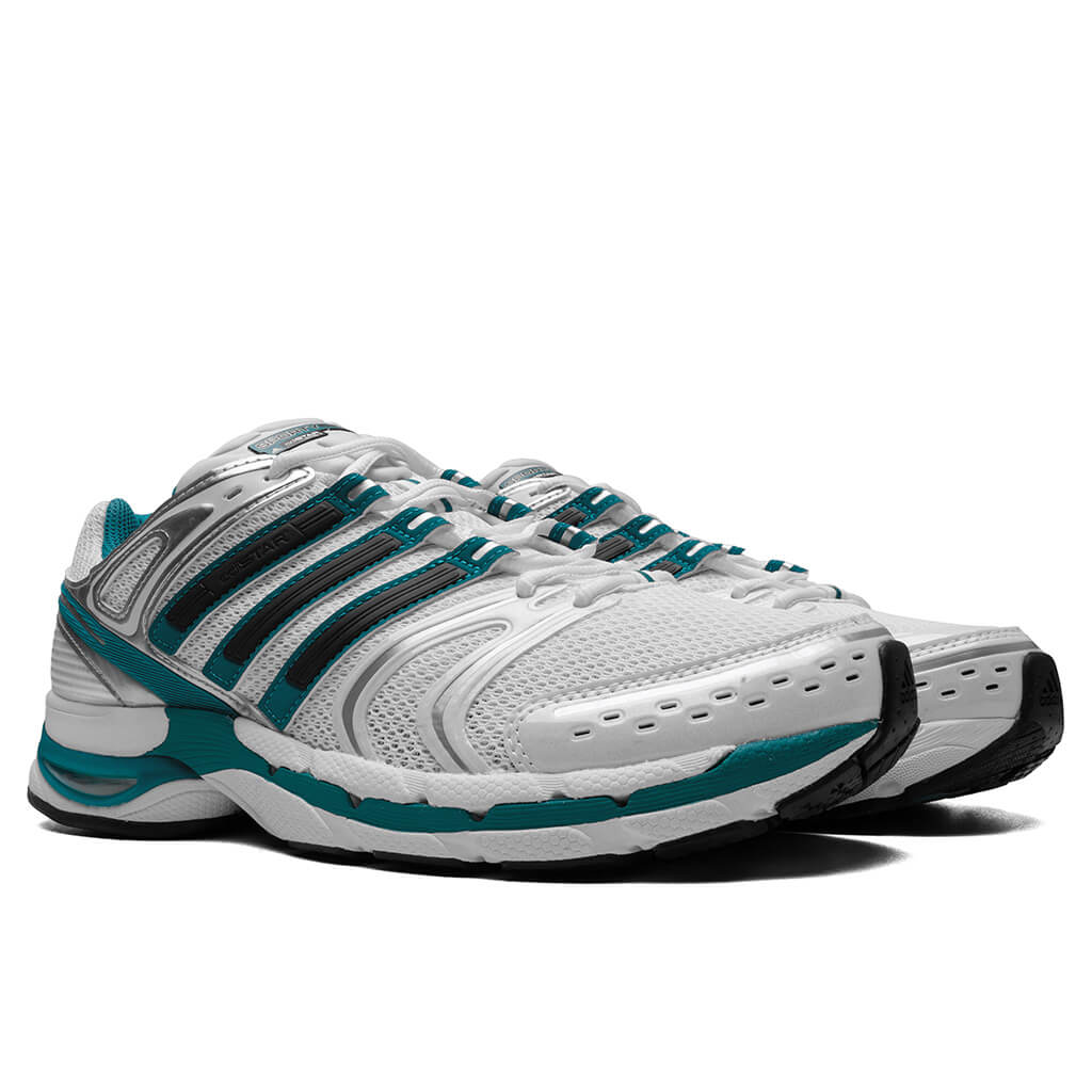 Adidas x Sporty & Rich Adistar Control 5 - White/Carbon/Pure Teal