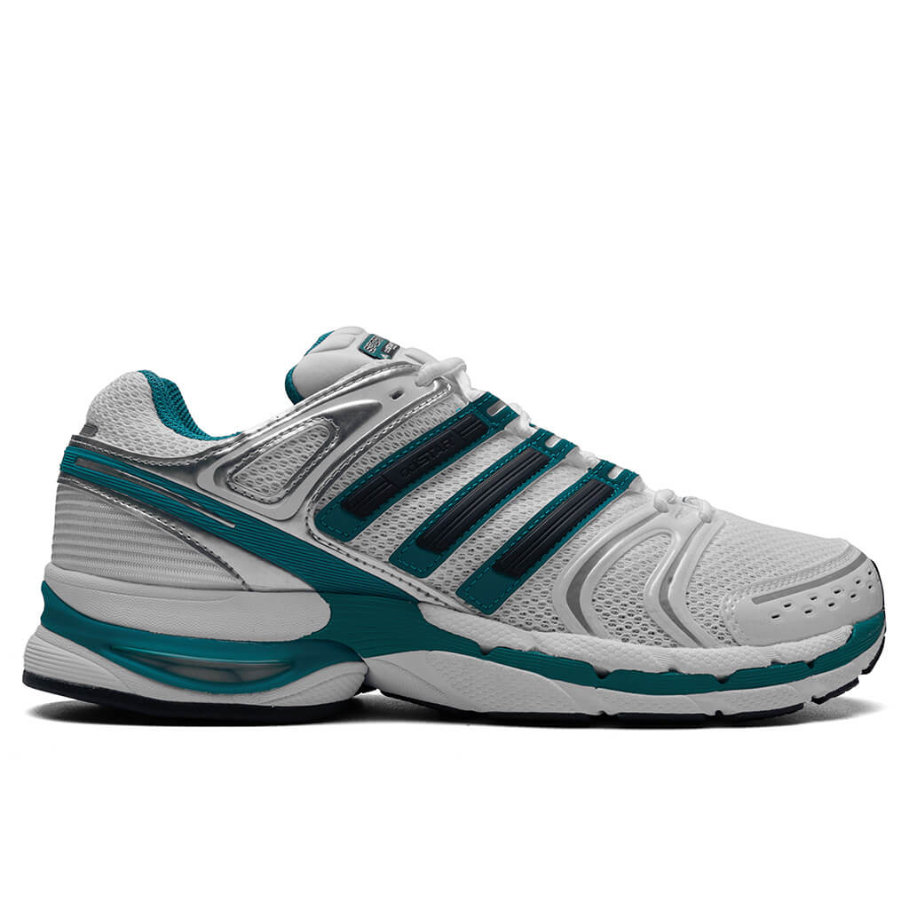 Adidas x Sporty & Rich Adistar Control 5 - White/Carbon/Pure Teal