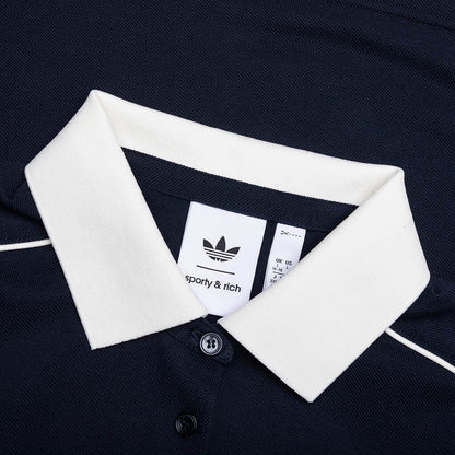 Women's Adidas x Sporty & Rich Polo T-Shirt - Night Navy