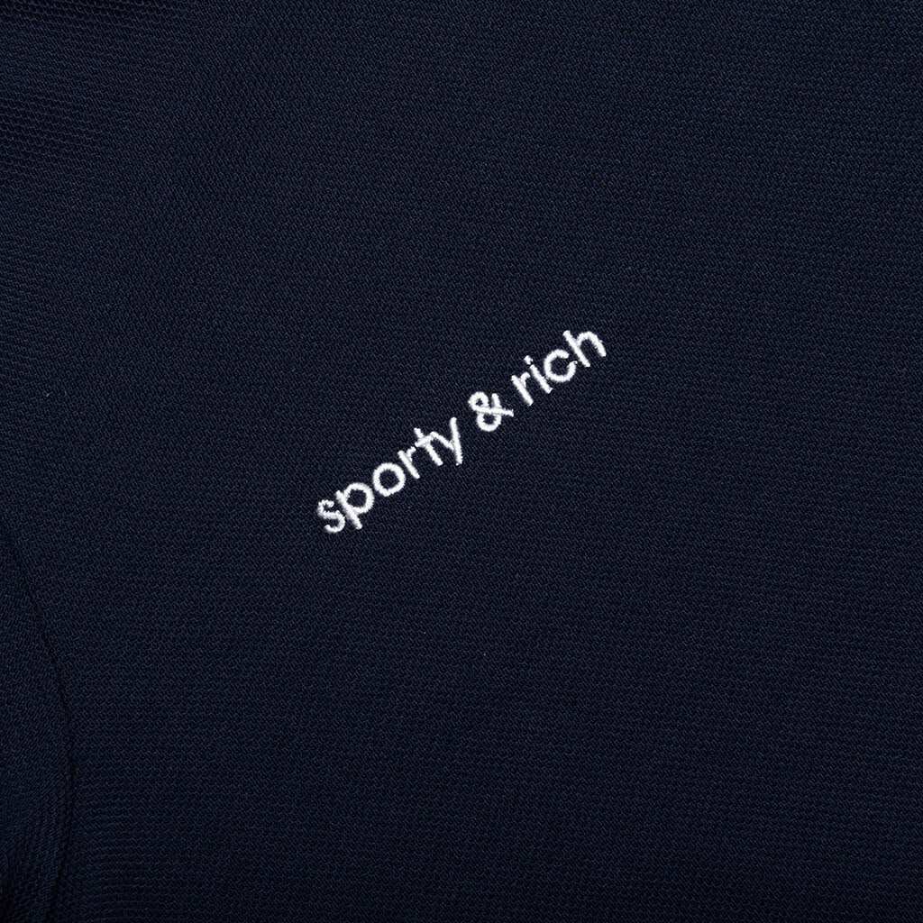 Women's Adidas x Sporty & Rich Polo T-Shirt - Night Navy