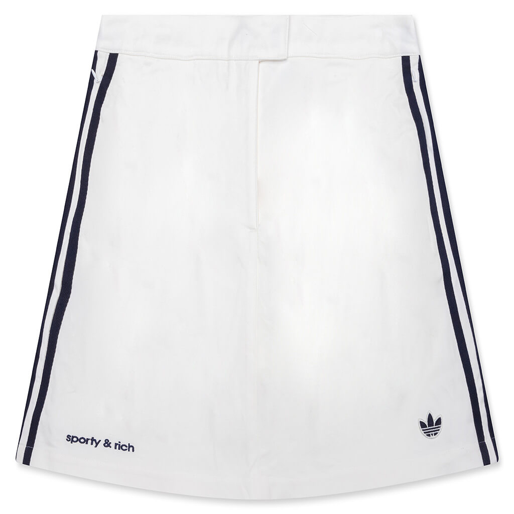 Women's Adidas x Sporty & Rich Skort - Core White/Night Navy