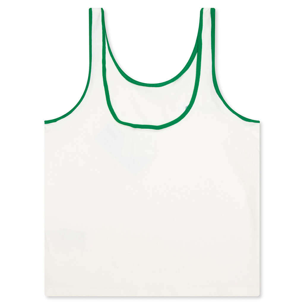 Women's Adidas x Sporty & Rich Tank Top - Off White/Green