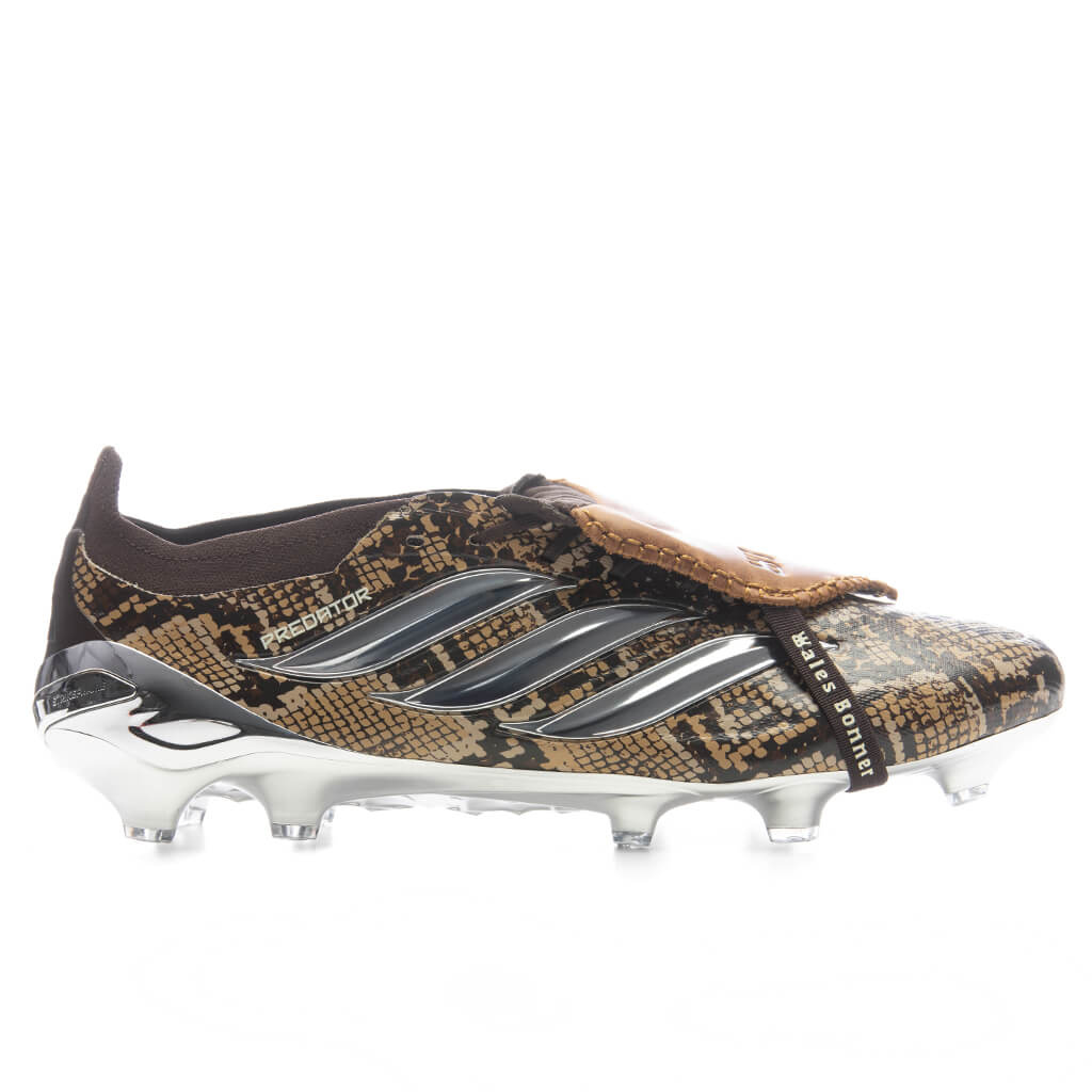 Adidas Originals x Wales Bonner Predator Elite Fold-Over Tongue Firm Ground Cleats - Brown/Silver Metallic/Bronze Strata
