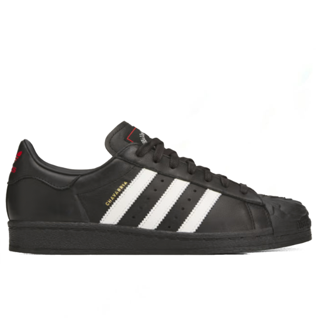 Adidas Originals x Willy Chavarria Superstar 'Rose' - Core Black/Off White/Red