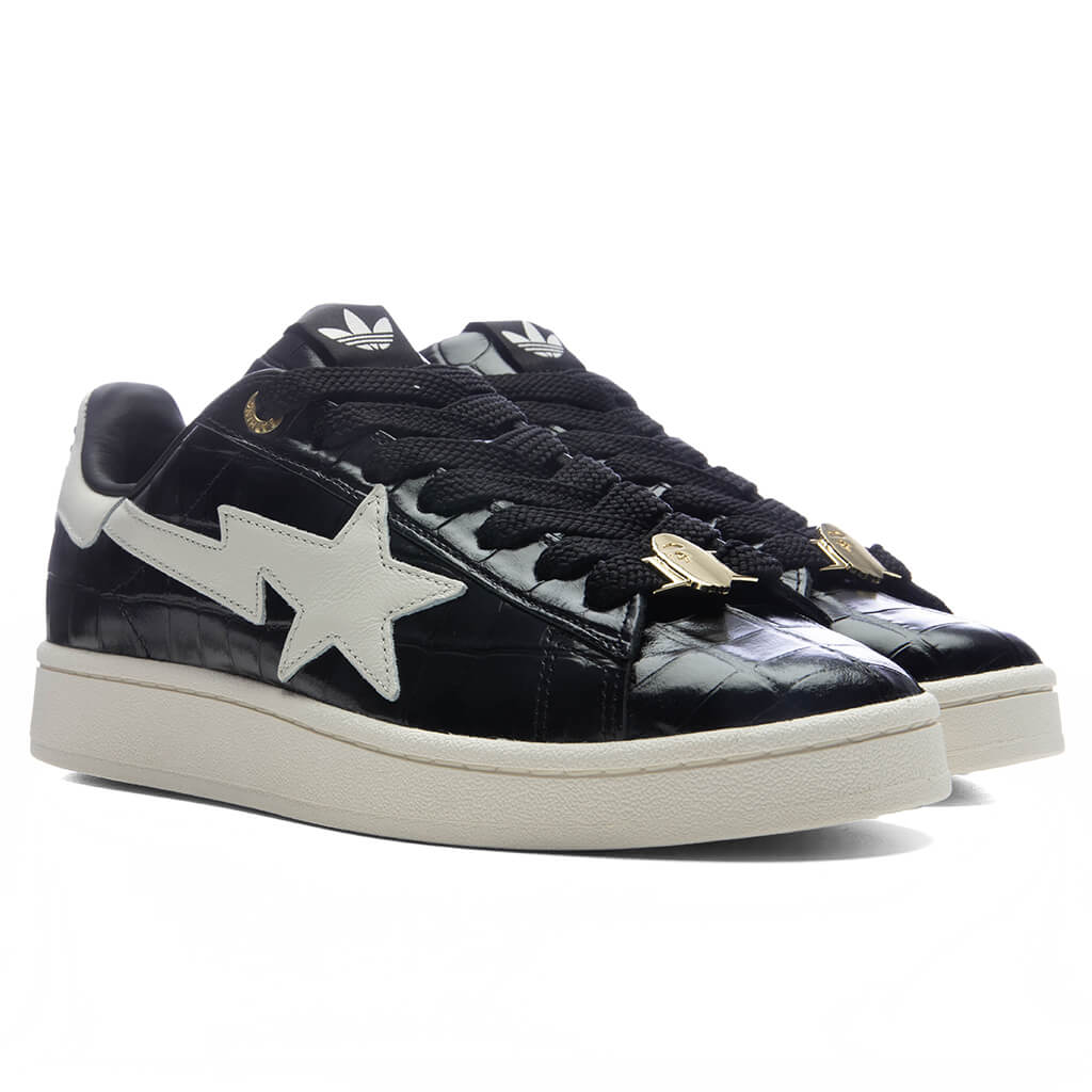 Adidas x BAPE Campus 00s - Core Black/Off White/ Gold Metallic
