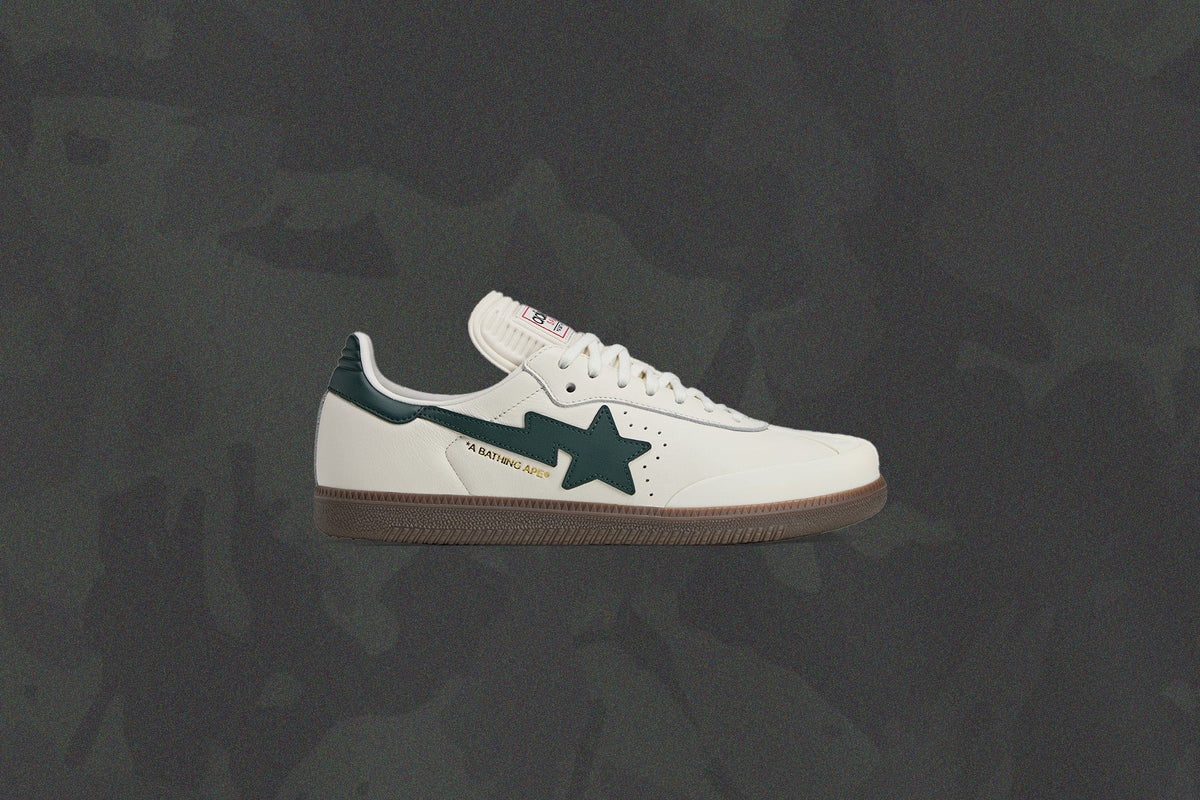Adidas x BAPE Samba - Off White/Shadow Green/Gum