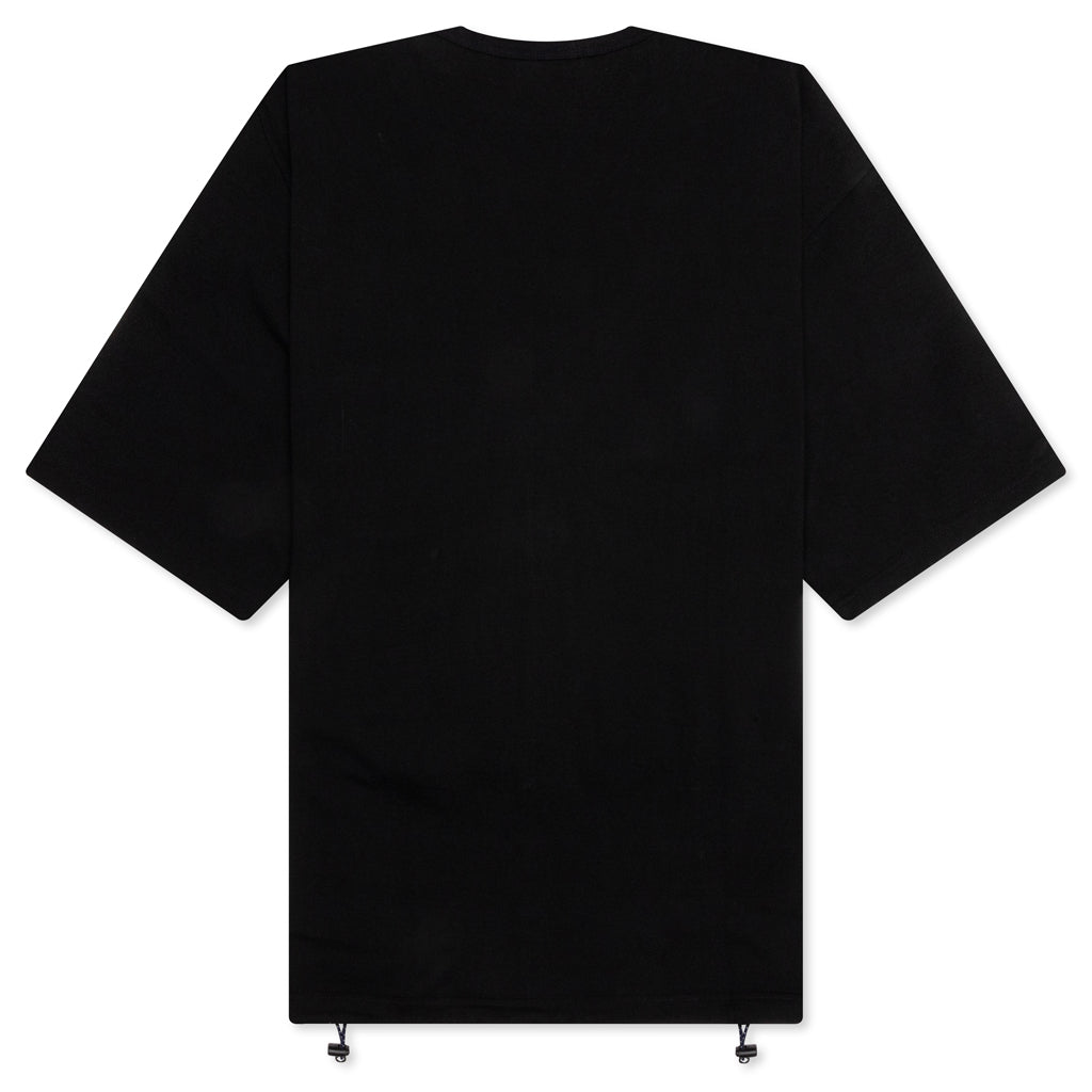 Adjustable Waist Pocket T-Shirt - Black
