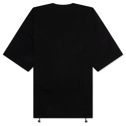 Adjustable Waist Pocket T-Shirt - Black