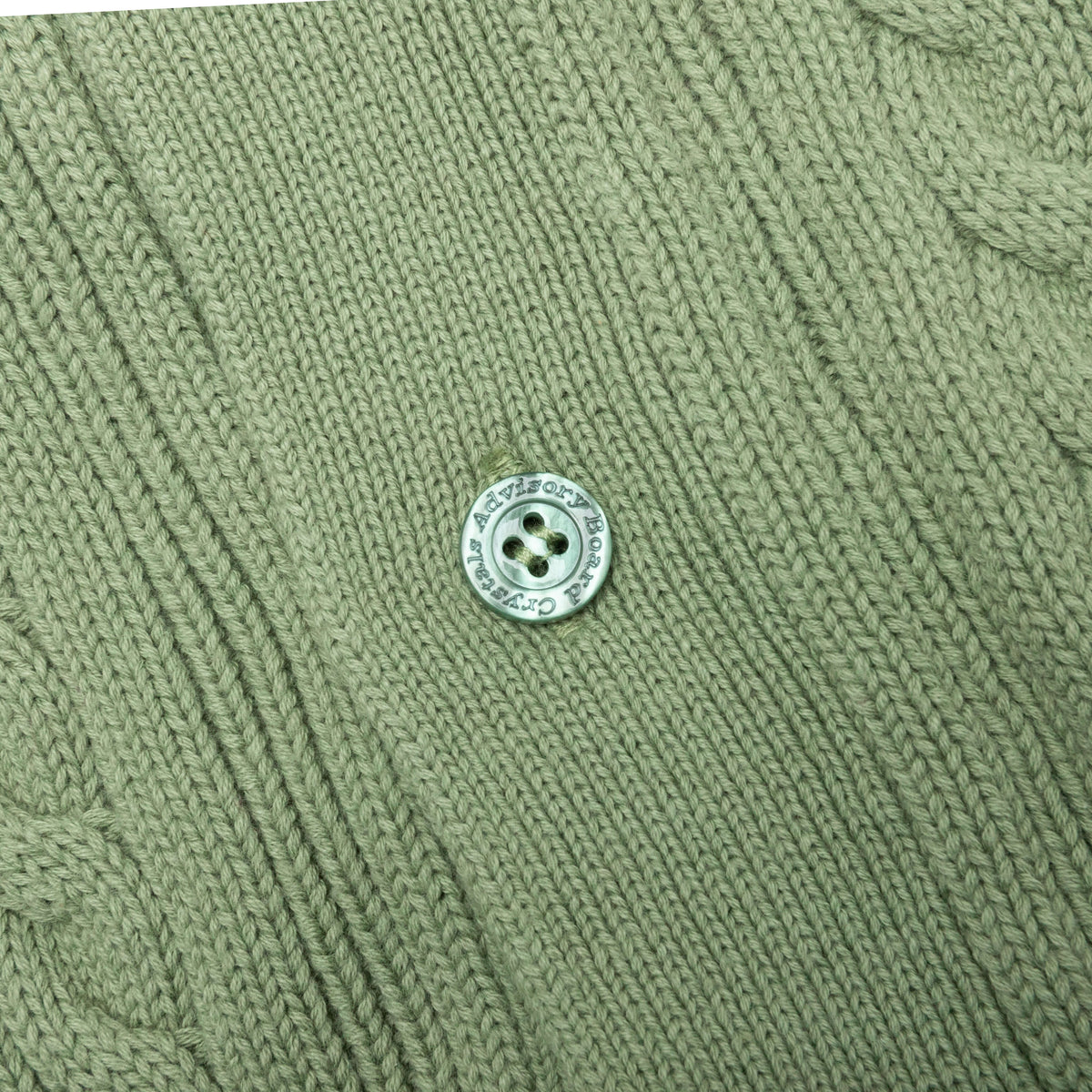Cableknit Cardigan-Aventurine Green