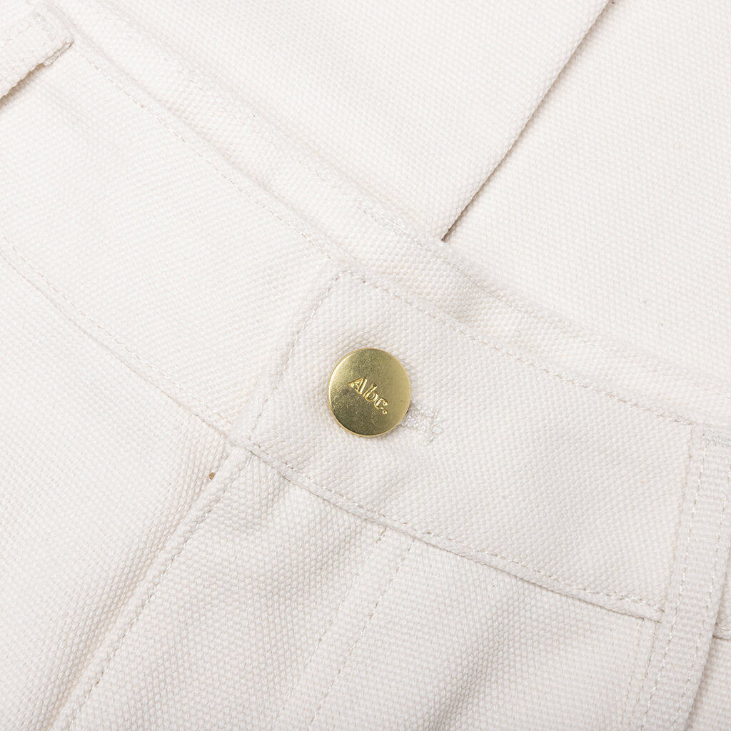 Double Knee Pant - Selenite White