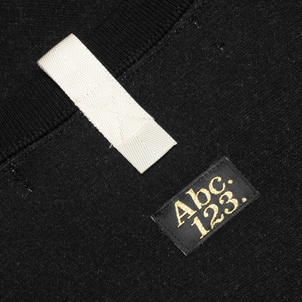 Fleece Crewneck with Waffle Thermal - Anthracite