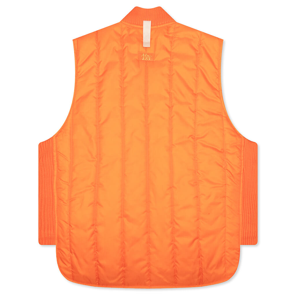 Puffer Vest - Carnelian Orange