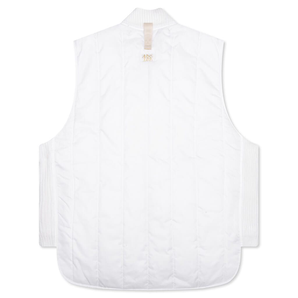 Puffer Vest - Selenite White