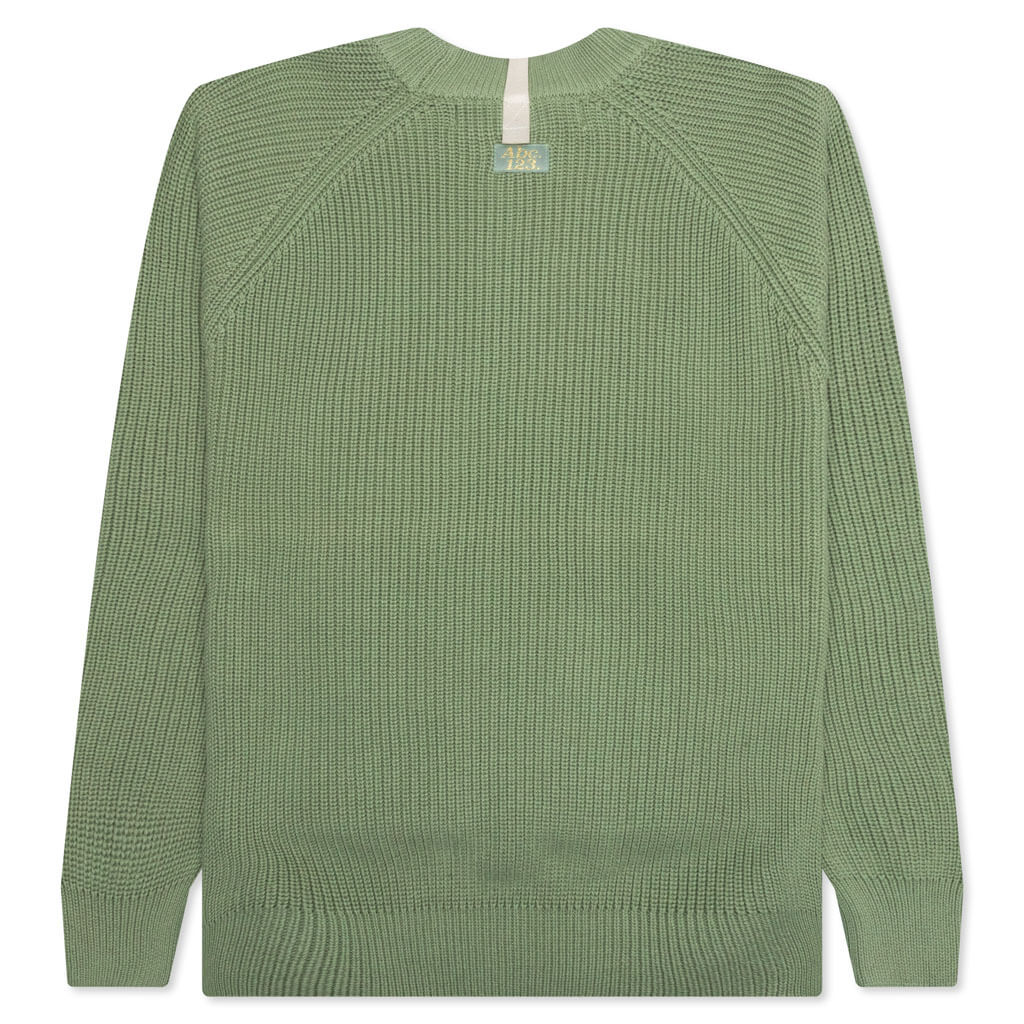 Ribbed Crewneck - Aventurine Green