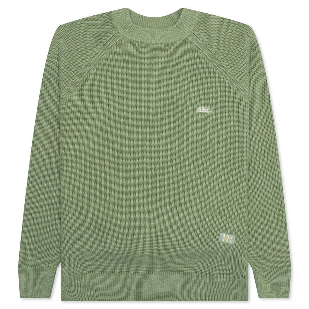 Ribbed Crewneck - Aventurine Green