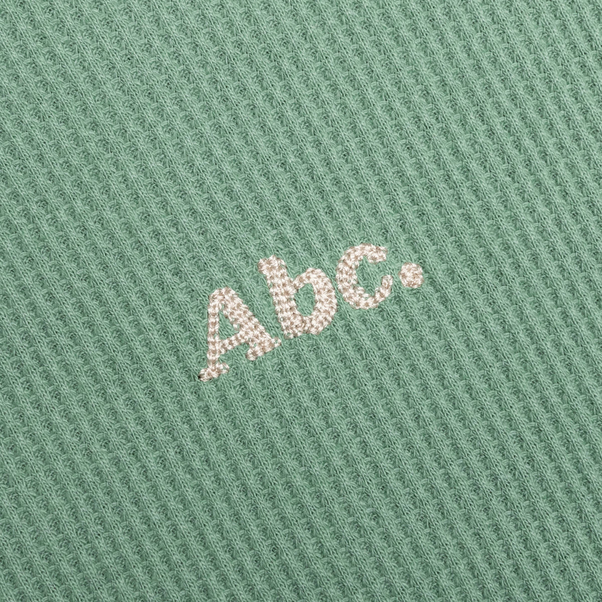 Waffle Crewneck - Aventurine Green