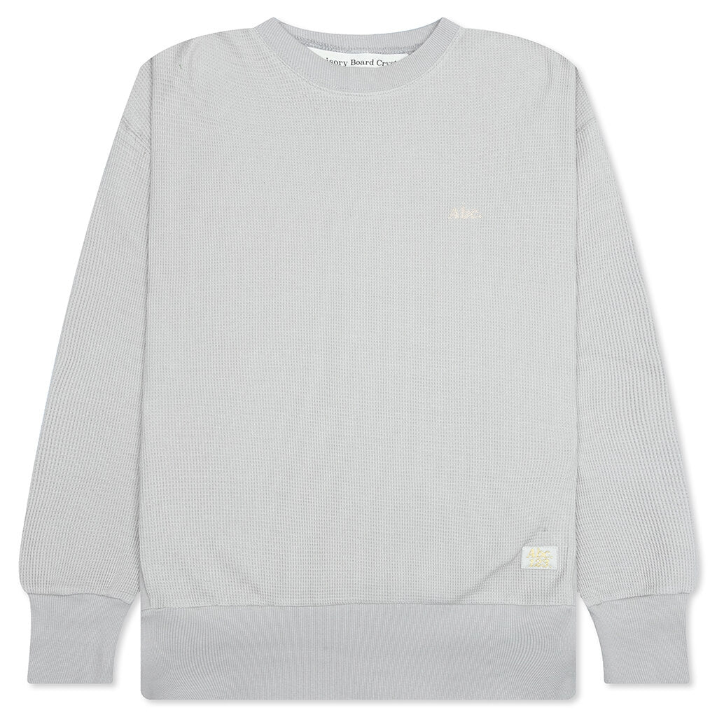 Waffle Crewneck - Jasper Grey