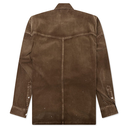 Aged Corduroy Shirt - Brown