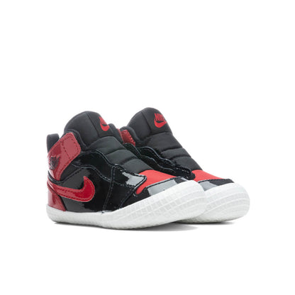 Air Jordan 1 Infant 'Patent Bred' - Black/Varsity Red