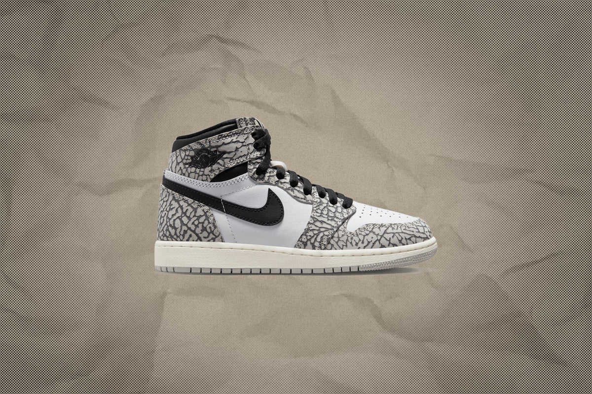 Air Jordan 1 Retro High OG (GS) - Tech Grey/Muslin/Black