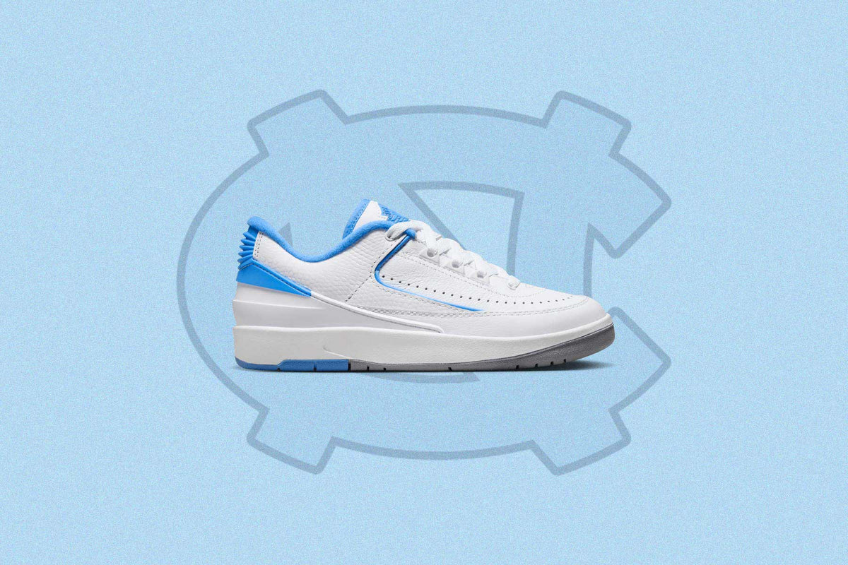 Air Jordan 2 Retro Low (GS) - White/University Blue/Cement Grey