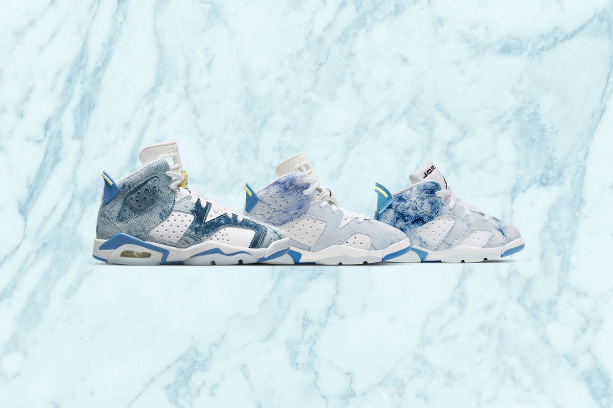 Air Jordan 6 Retro (GS) - White/Dutch Blue/Citron Tint