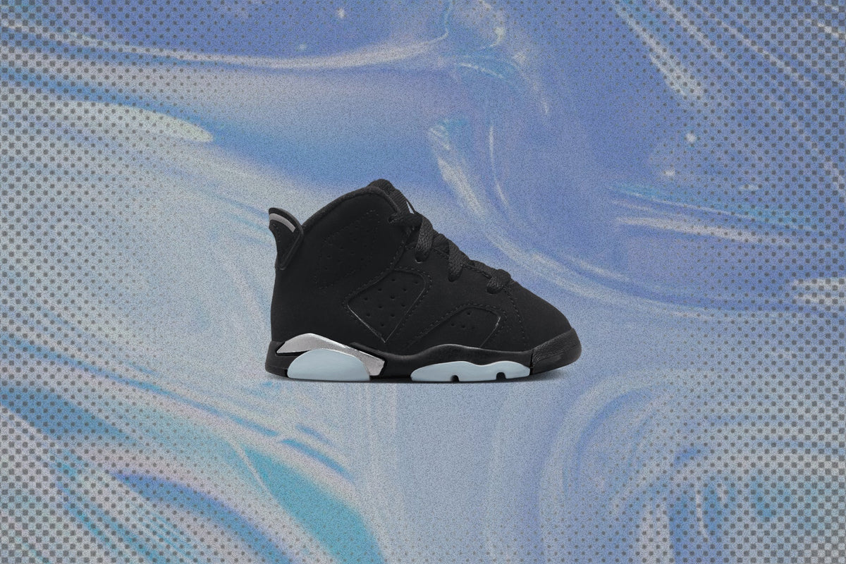 Air Jordan 6 Retro (TD)  - Black/Metallic Silver/Black