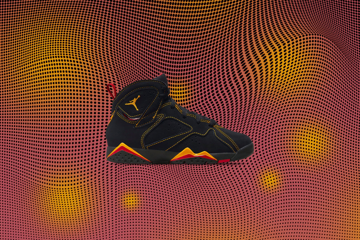 Air Jordan 7 Retro (PS) 'Citrus' - Black/Citrus/Varsity Red