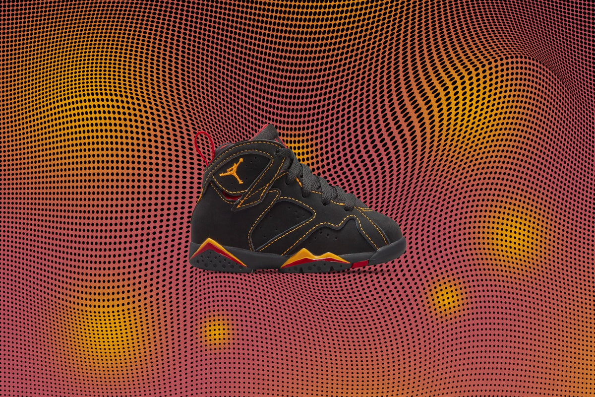 Air Jordan 7 Retro (TD) 'Citrus' - Black/Citrus/Varsity Red