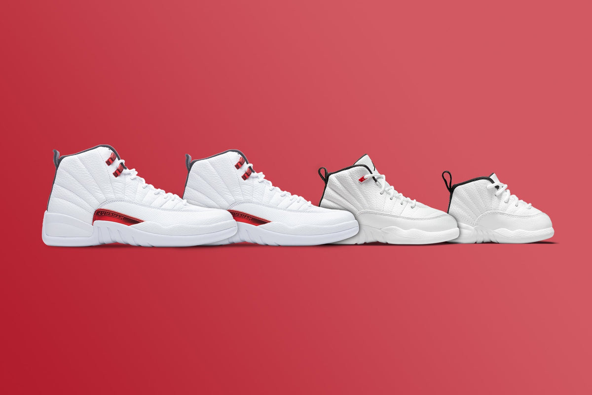 Air Jordan 12 Retro (TD) "Twist" - White/University Red