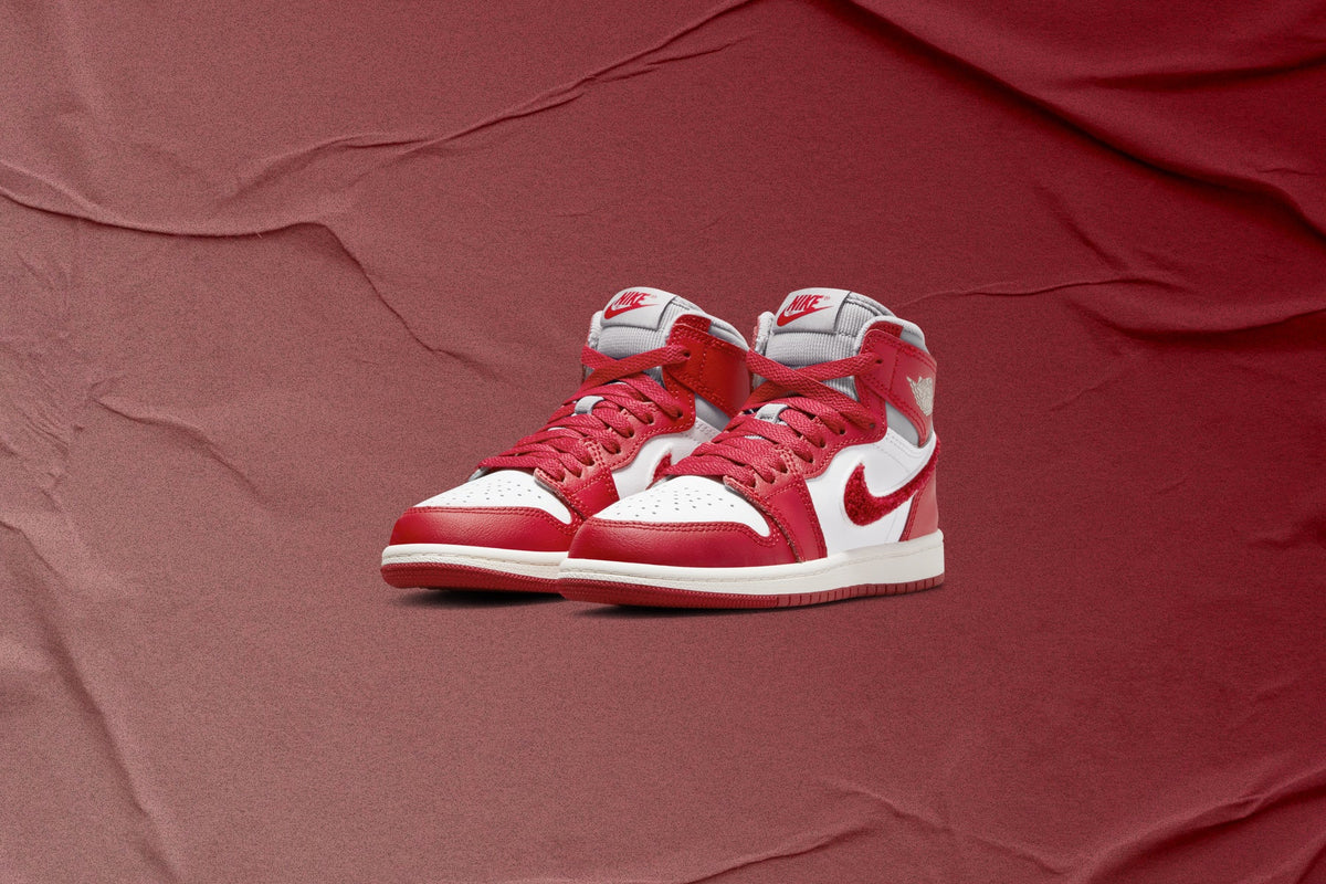 Air Jordan 1 Retro High OG (PS) - Light Iron Ore/Varsity Red/Sail