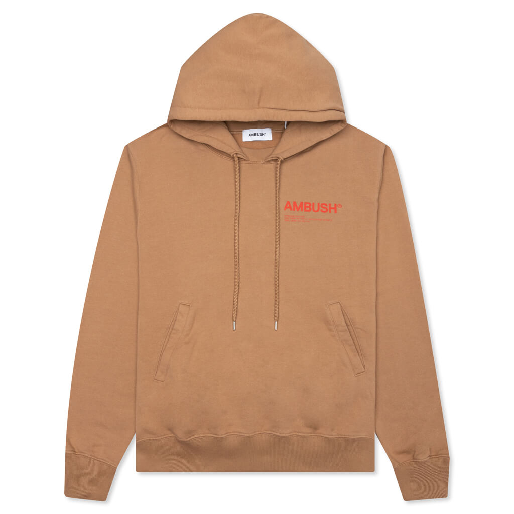 Fleece Workshop Hoodie - Natural/Valiant Poppy