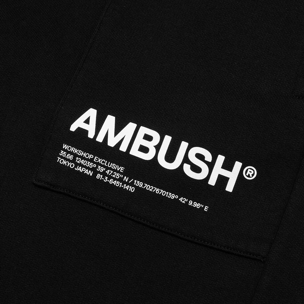 Fleece Workshop Pants - Black/White
