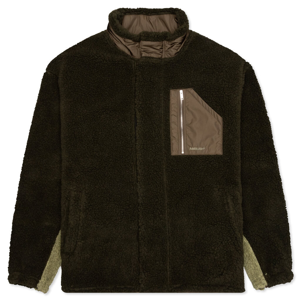 Fleece Zip Top - Military Green/Kaki