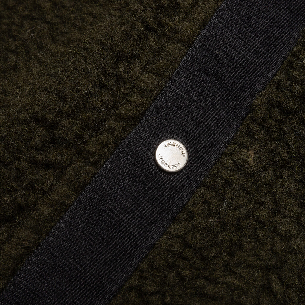 Fleece Zip Top - Military Green/Kaki