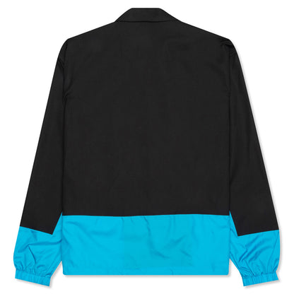Hybrid Coach Jacket - Black/Light Blue
