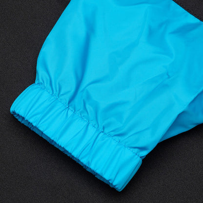 Hybrid Coach Jacket - Black/Light Blue